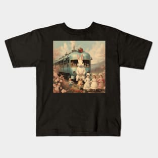 Vintage Easter Postcard Design Kids T-Shirt